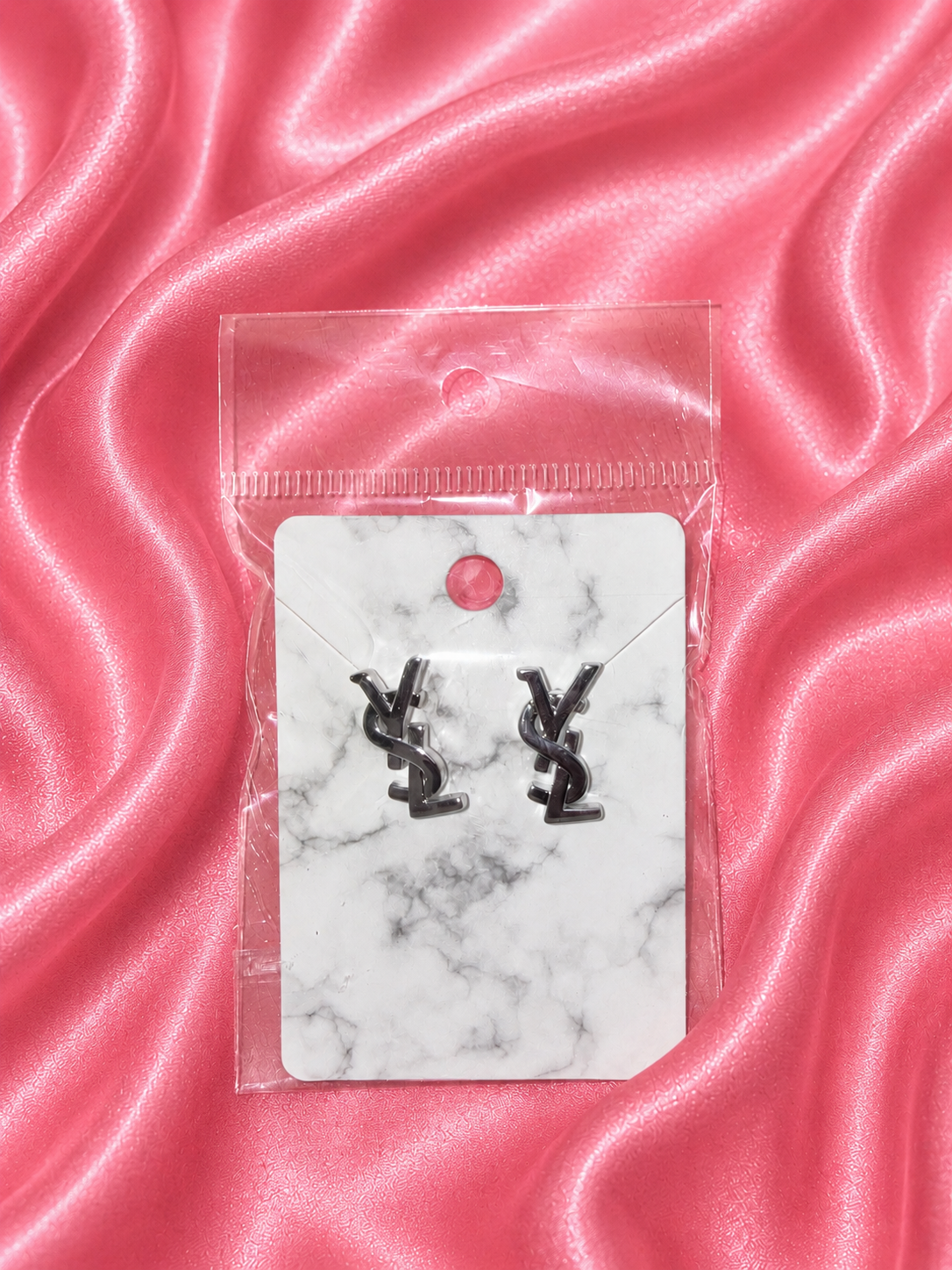 TBB Silver YSL Medium Studs