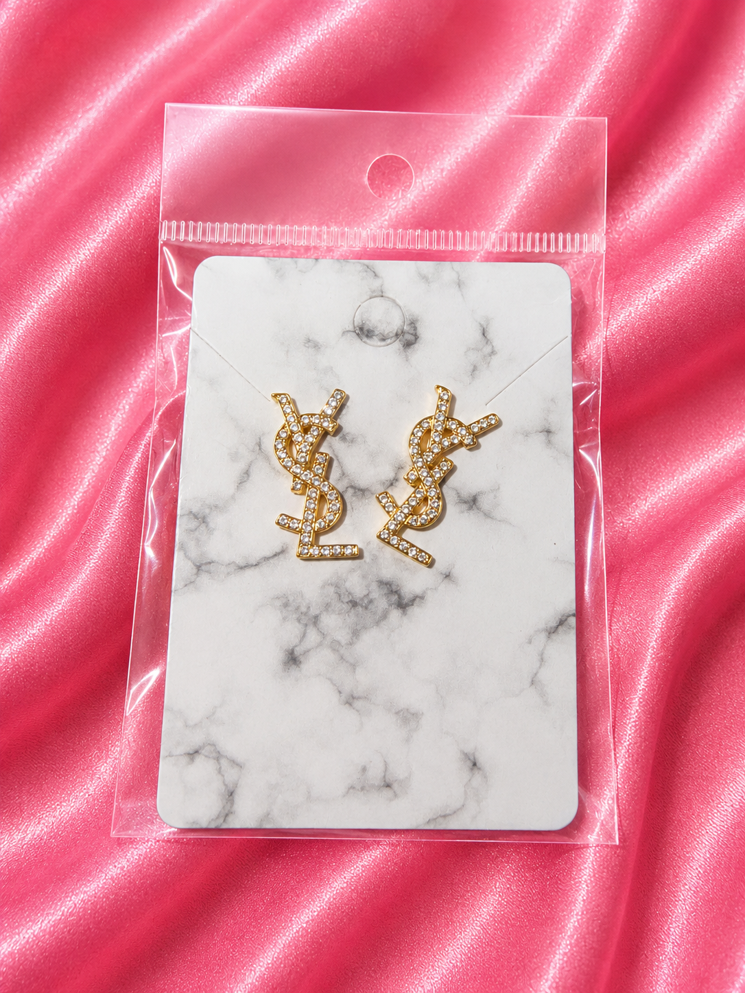 TBB Gold Sparkling YSL Medium Studs