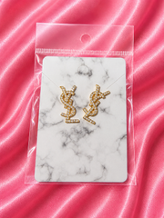 TBB Gold Sparkling YSL Medium Studs